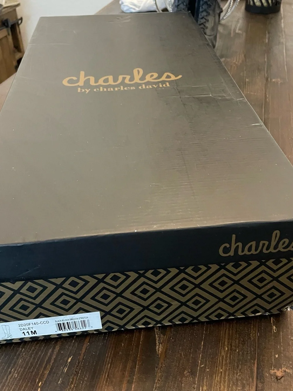 Charles By Charles David Black Studded Over-the-Knee Block Heel Boots